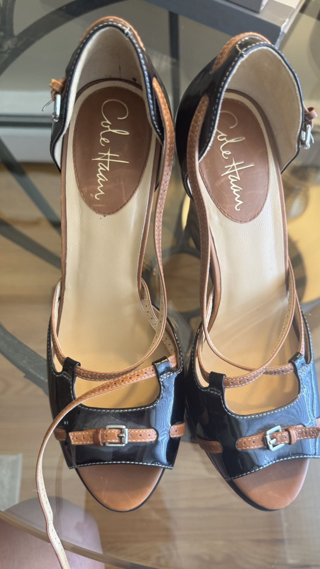 Cole Hann Nike Air Peep Toe Heel