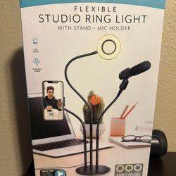 Complete ring light set microphone new inbox