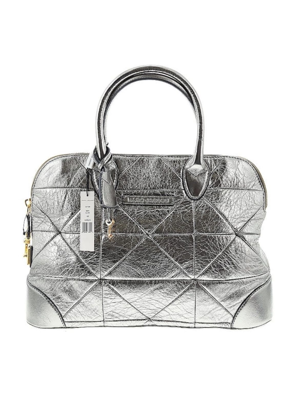 New Marc Jacobs Metallic Silver Satchel