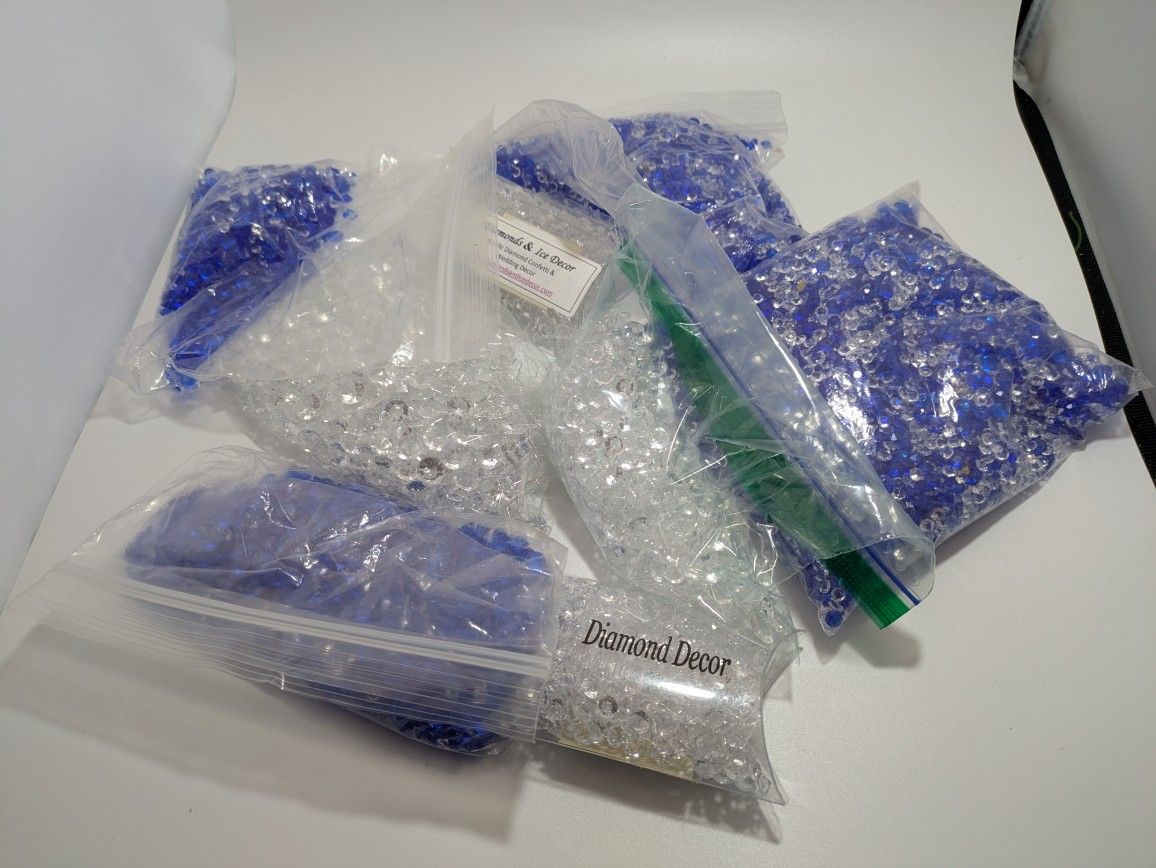 Confetti Diamonds Blue N Crystal For Events