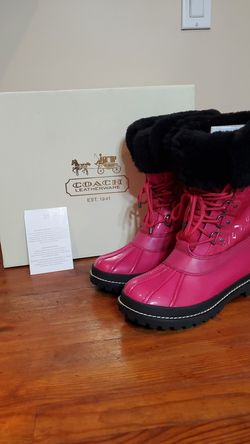 Coach Boots Hot Pink Size 9.5 US Women