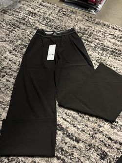 Alo Yoga Black Wide-Leg Pants with Tags