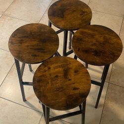 Brown stools 