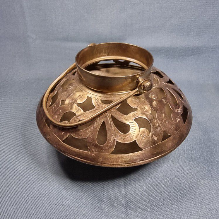 Metal Hollowed-Out Candle Holder Made in India
