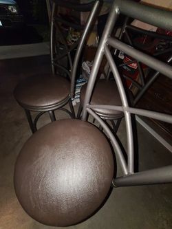 Adjustable Bar High Chairs X3