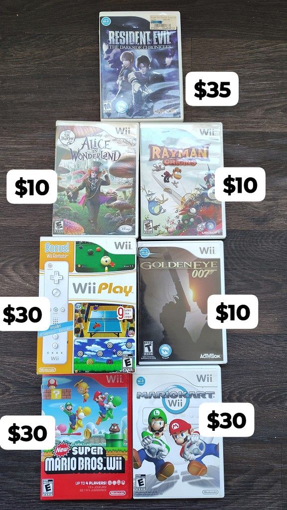 Nintendo Wii Video Games(Tap Pic For Prices)