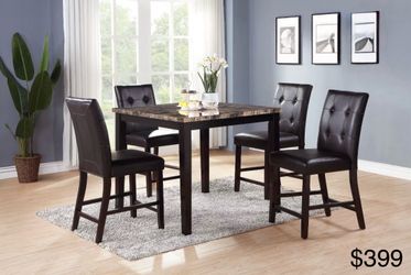 Counter height dining table set