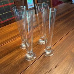 Four Pilsner Beer Glasses $5 For All Four