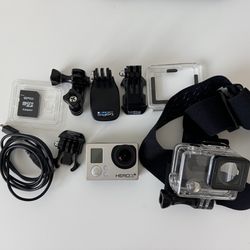 GoPro Hero 3+ Silver with original accessories