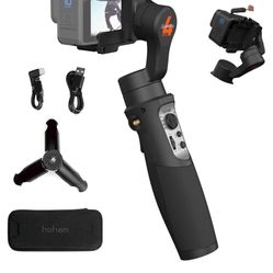 hohem iSteady Pro 4 3-Axis Gimbal Stabilizer for GoPro 13/12/11/10/9 8/7/6/5, for Osmo Action and Other Action Cameras,Support Bluetooth & Cable Contr