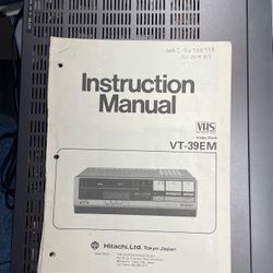 Hitachi Video Recorder VT 39EM