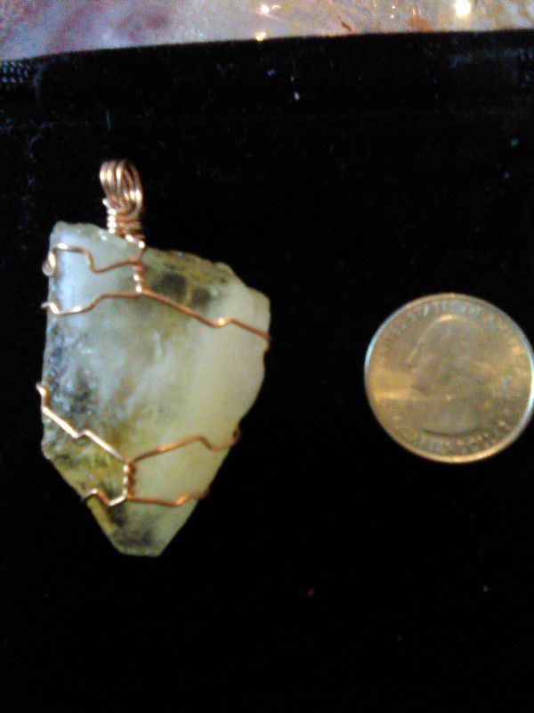 Copper Wrapped Citrine Crystal