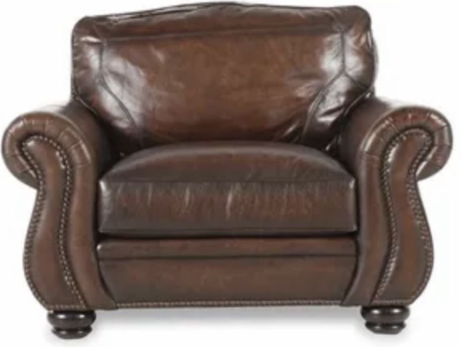 Bernhardt Leather Couch, Chair And Ottomanw