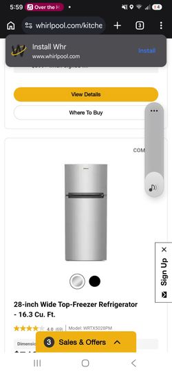 Whirlpool refrigerator