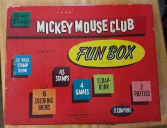 Disney 1957 Mickey Mouse Club Fun Box