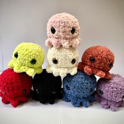 ADOPT AN OCTOPUS : Custom Crochet Octopus Mini Stuffies