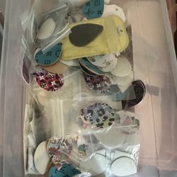 Faux Leather Teardrop