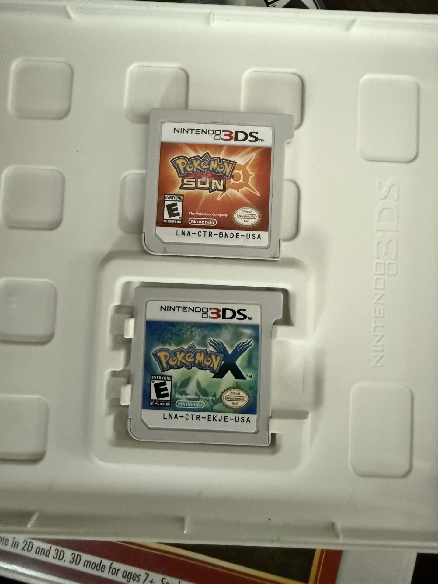 Nintendo 3DS Pokemon Sun Pokemon X