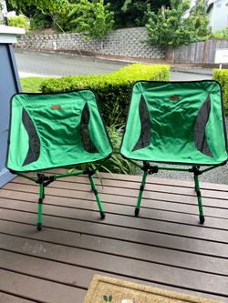 Two Trekology Lightweight Collapsible Hiking Chairs
