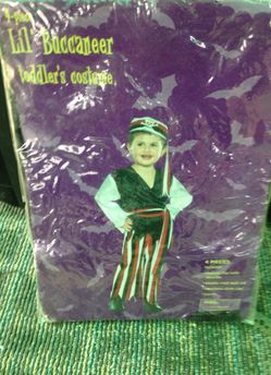 Costume buccaneer 4 piezas para nino 2-4 yr.