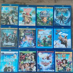 Blu-rays/DVD/Digital Combos - various titles for children and family ($15 per movie)