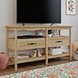 TV STAND NATURAL PINE UP TO 70” BRAND NEW 