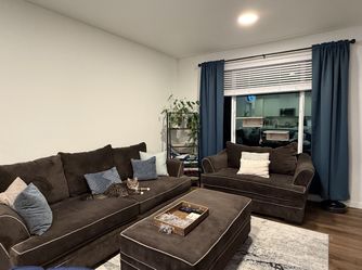 Couch, loveseat and ottoman