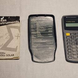 Texas Instruments TI-30Xa Solar Scientific Calculator With Cover And User Manual / Working