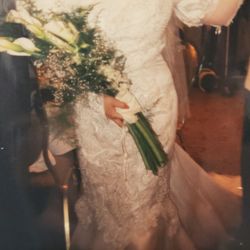 Mermaid Wedding Dress and Head Piece