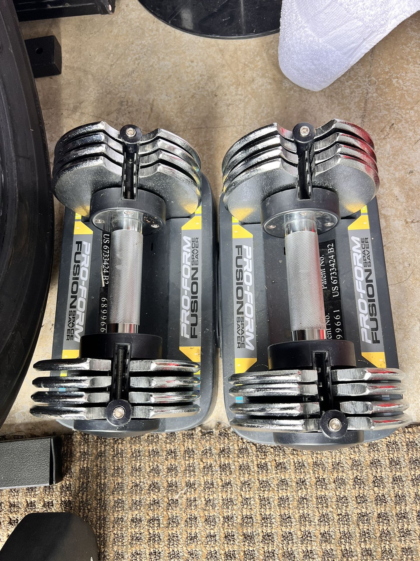 ADJUSTABLE DUMBBELLS 25LB EACH BRAND NEW FOR $129