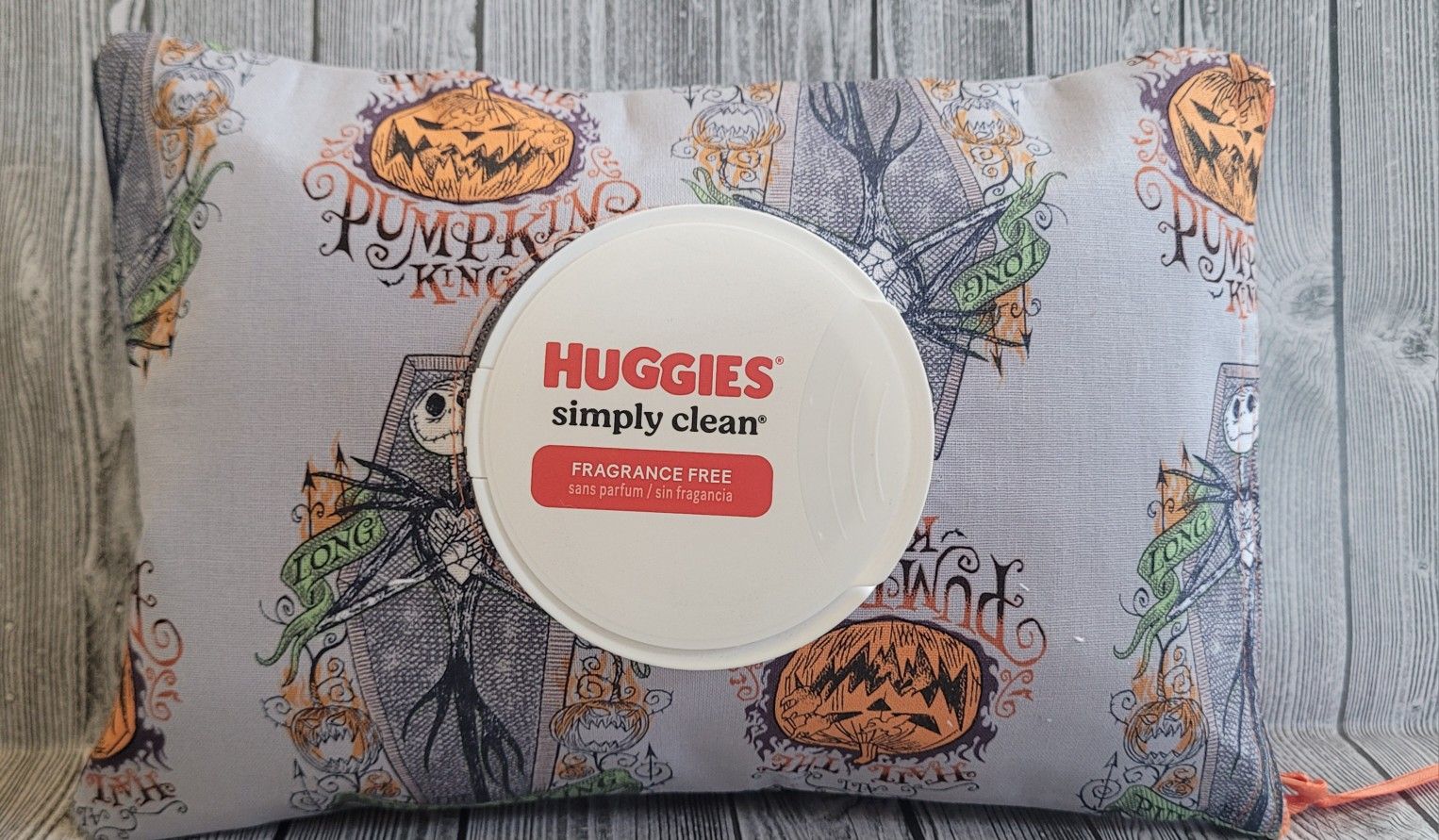 Pumpkin King Huggies Wipes Cover 