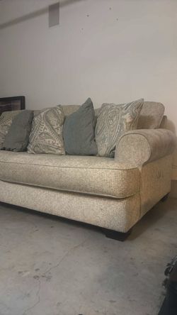 Beige Textured Sofa