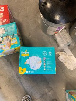 Pampers swaddlers size new born ,120 count