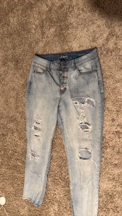 Distressed jeans
