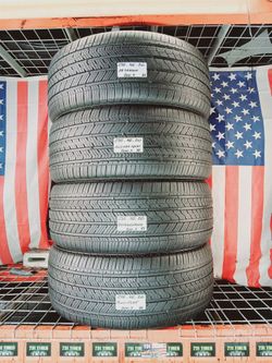 ✅ 4 NICE USED TIRES 275/45RF20 BRIDGESTONE ALENZA RSC A/S02 RUN-FLAT ALL SEASON GRAND TOURING SUV USED TIRES 275 45 20