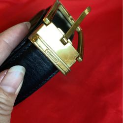 Coach Belts Italy Leader Black 