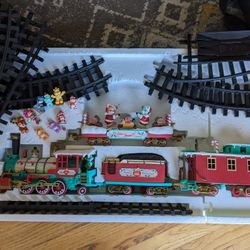 Vintage Care Bear Christmas Train Set