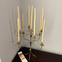 Swedish Brass Candelabra