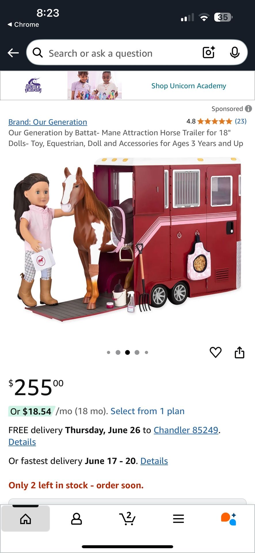 Doll Horse Trailer & Jeep (Bluetooth)