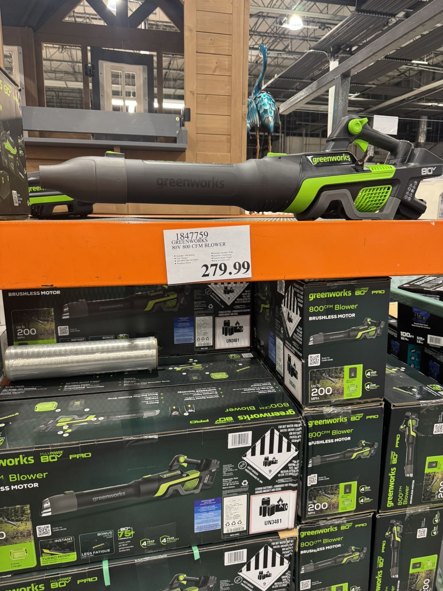 Greenworks 80v Brushless Leaf Blower