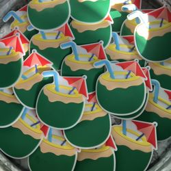 Bag of 25 Jumbo Summer Drink Bogg Bag or Croc Charm