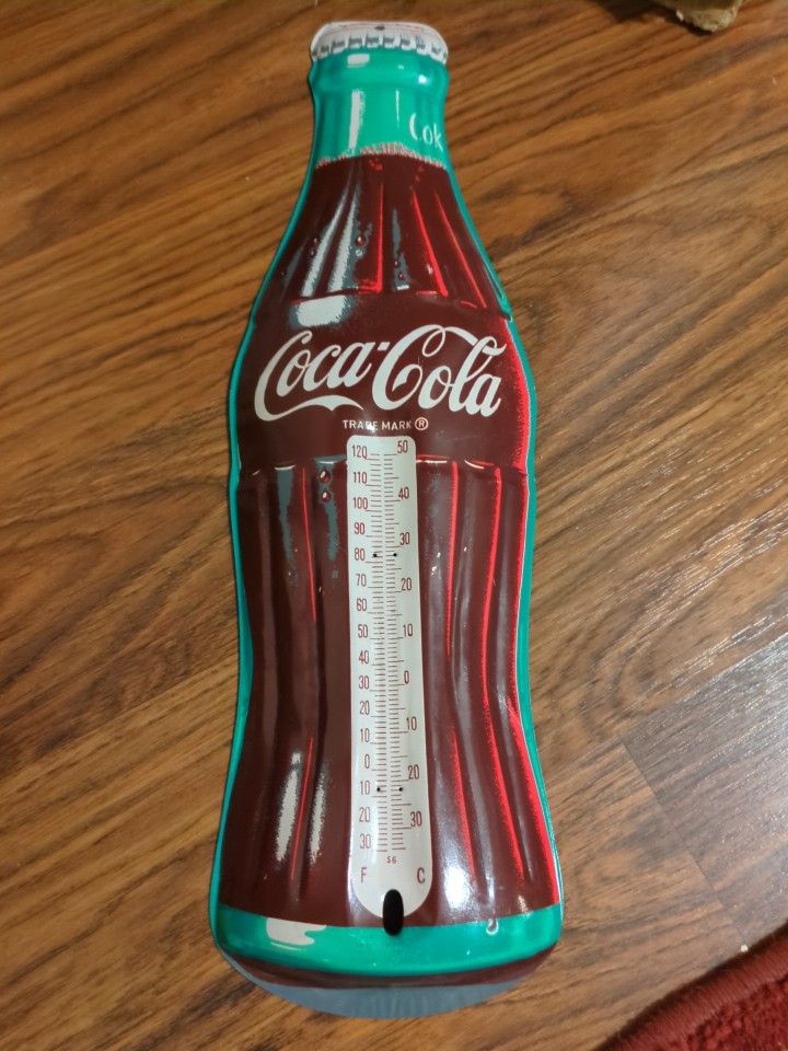 Coca-Cola Tin For Thermometer -- 16.5 Inches