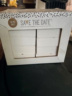 Save the date table numbers