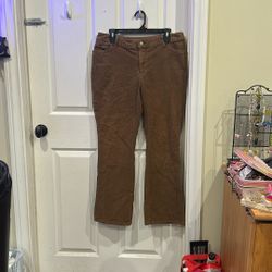 Brown Corduroy Women’s Pants