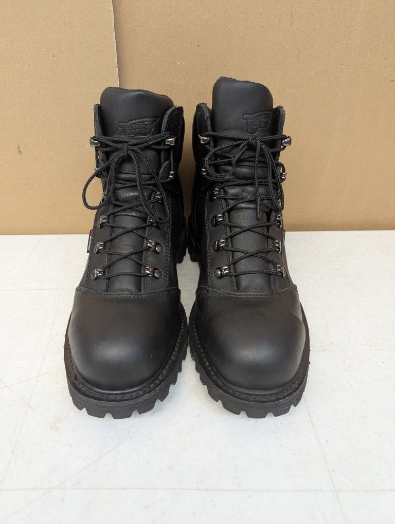 Red Wing 971 Steel Toe Work Boots Size 10.5D Black