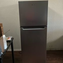 Stainless Whirlpool Apartment Size Refrigerator