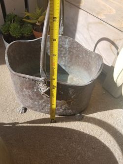 Vintage brass basket