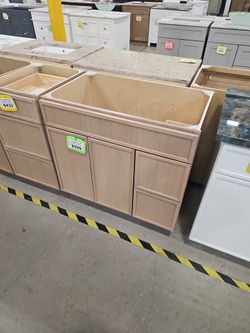 36" Slim Shaker White Oak Solid Wood Bathroom Vanity Cabinet Only 