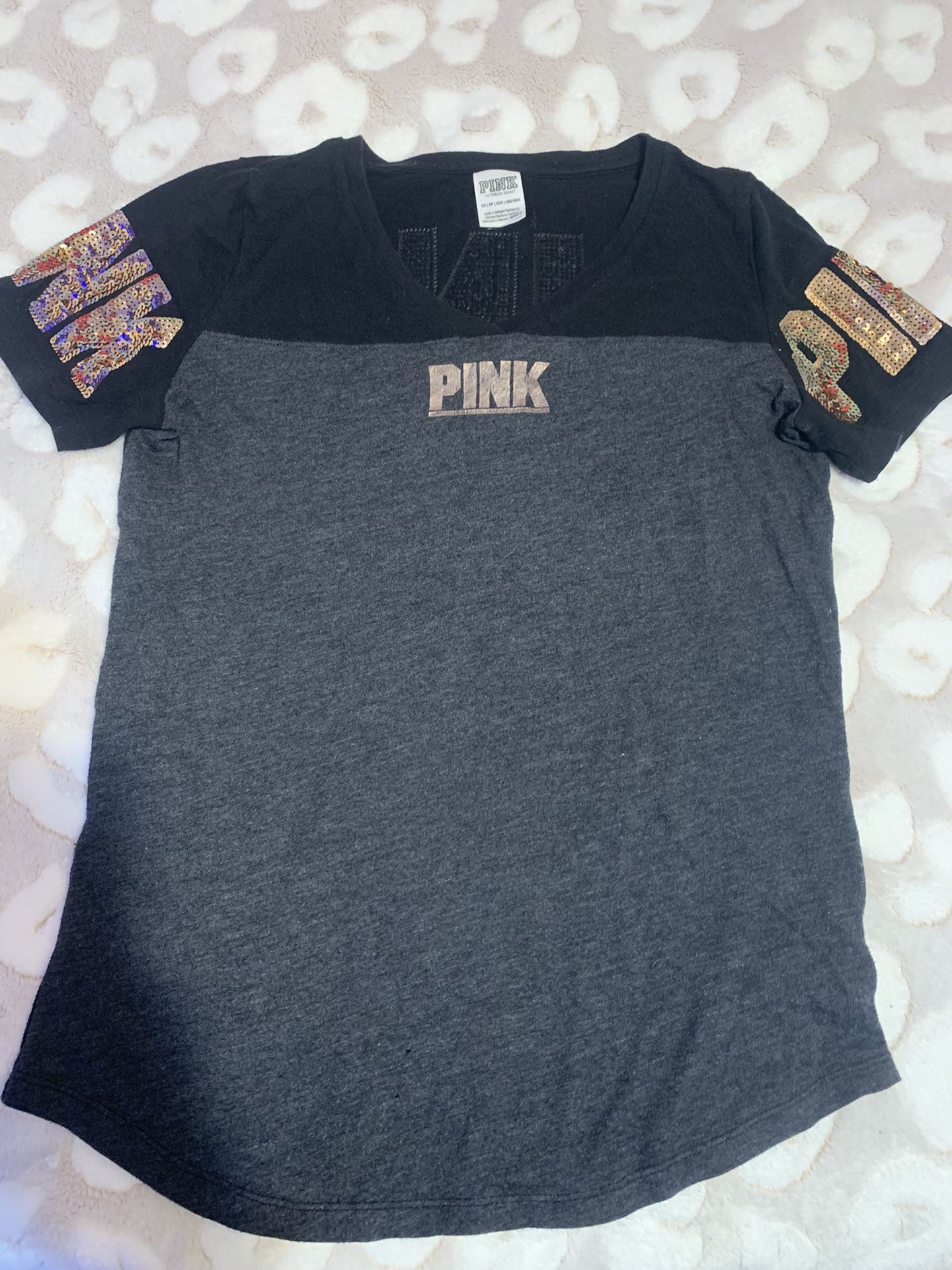 Pink V-neck Shirt 