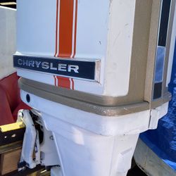 75hp Chrysler Outboard W/control Box